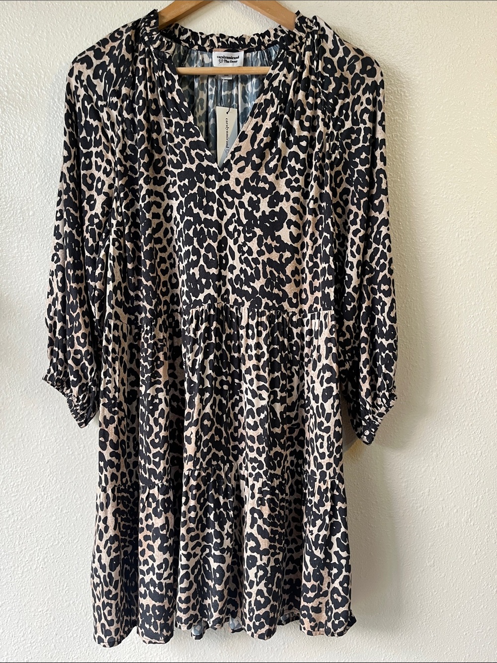 Caralyn Mirand The Drop Leopard Animal Print Confortable Dress NWT S